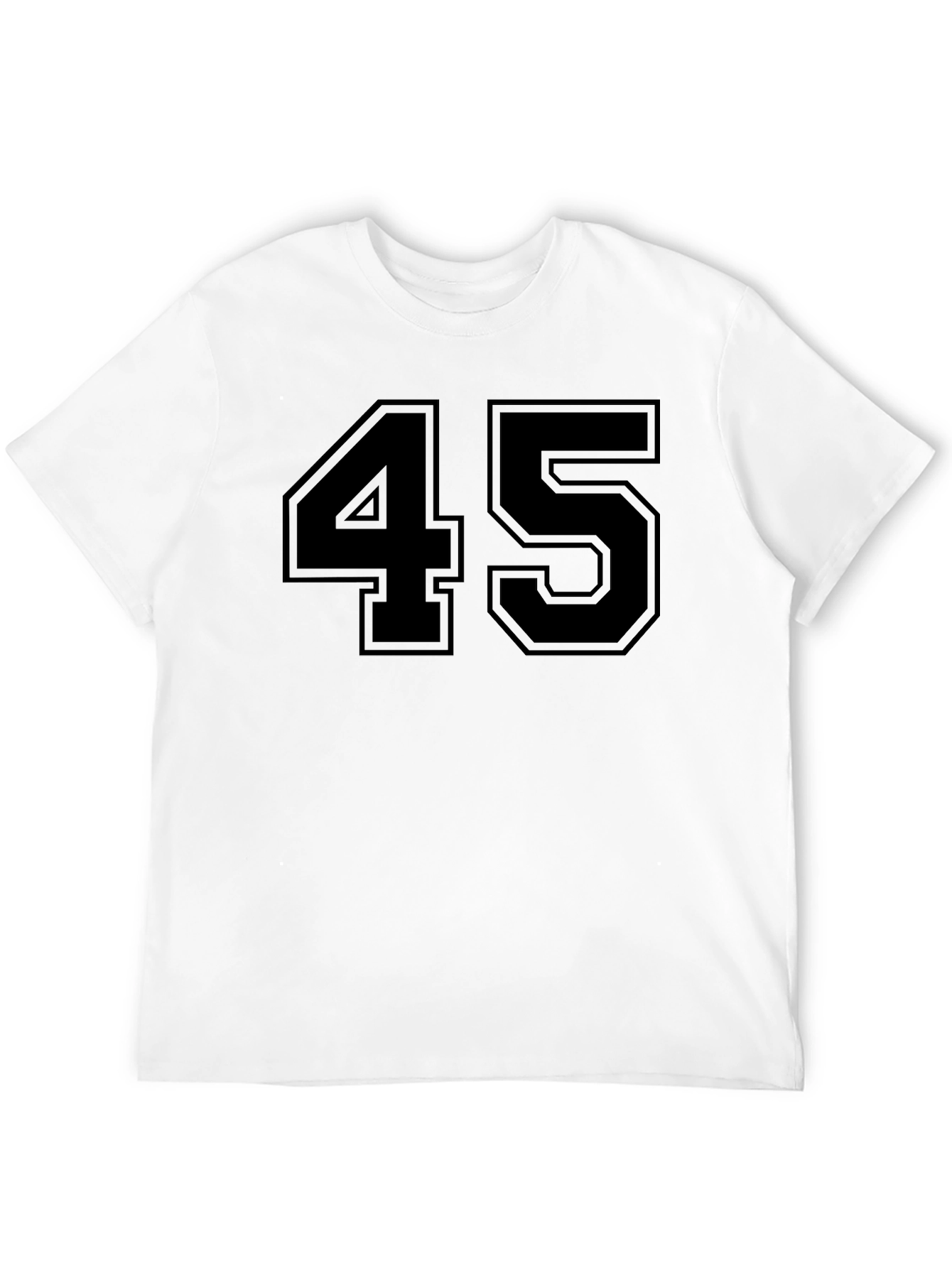Bold 45 Graphic Tee - Classic Black T-Shirt