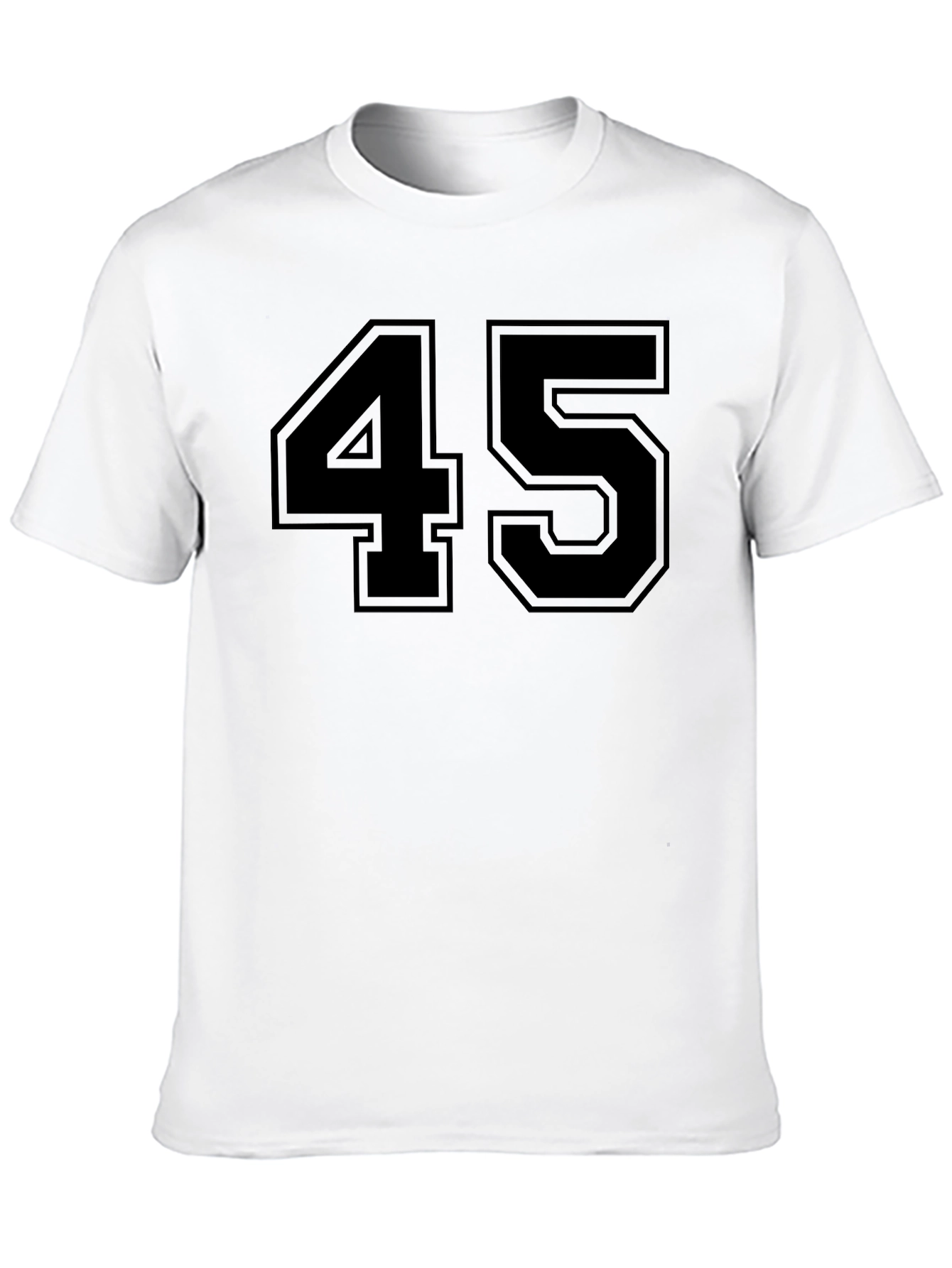 Bold 45 Graphic Tee - Classic Black T-Shirt