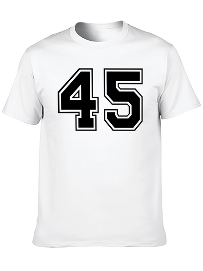 Bold 45 Graphic Tee - Classic Black T-Shirt