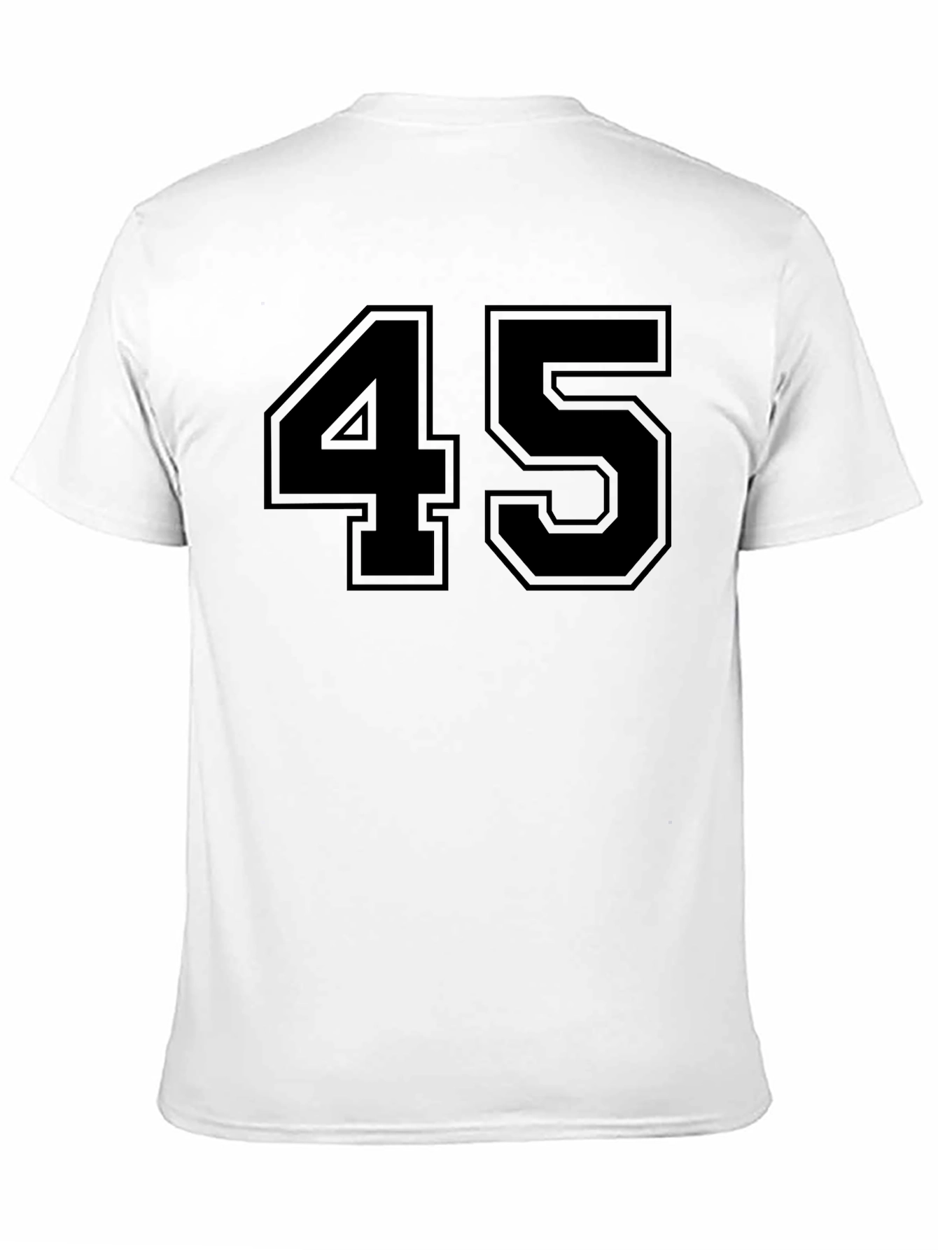 Bold 45 Graphic Tee - Classic Black T-Shirt