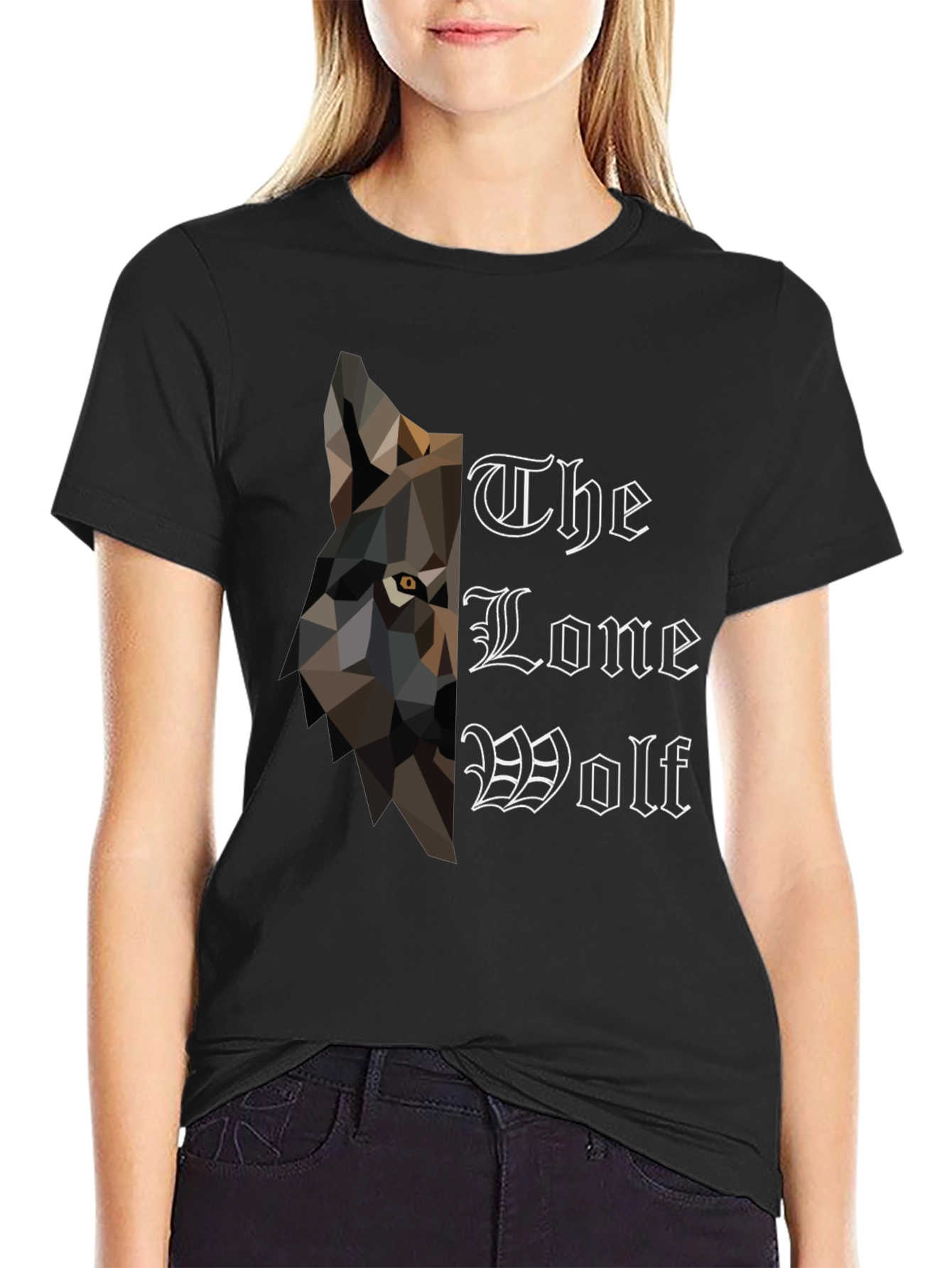 Lone Wolf Graphic Tee - Mens Black T-Shirt
