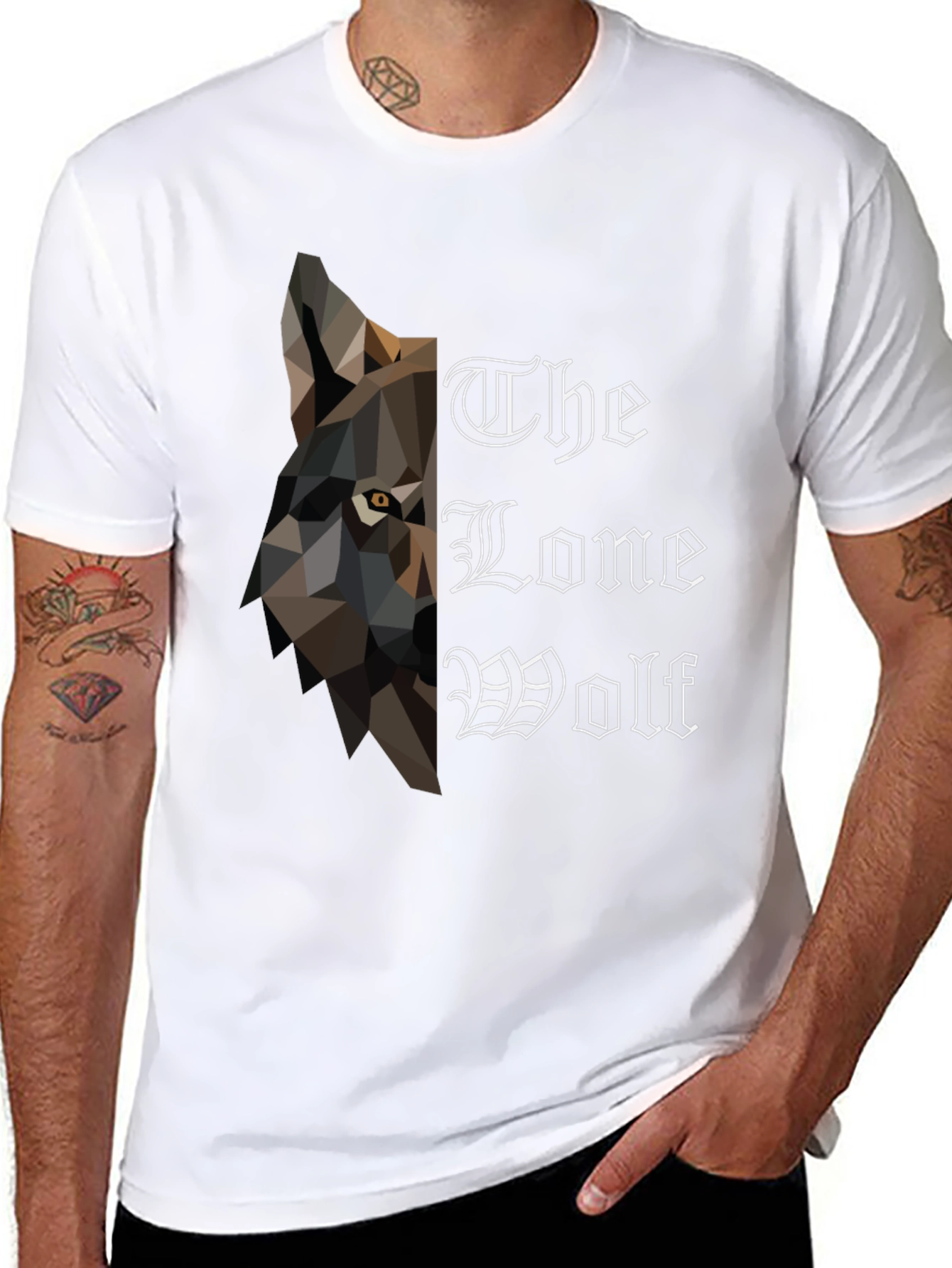 Lone Wolf Graphic Tee - Mens Black T-Shirt