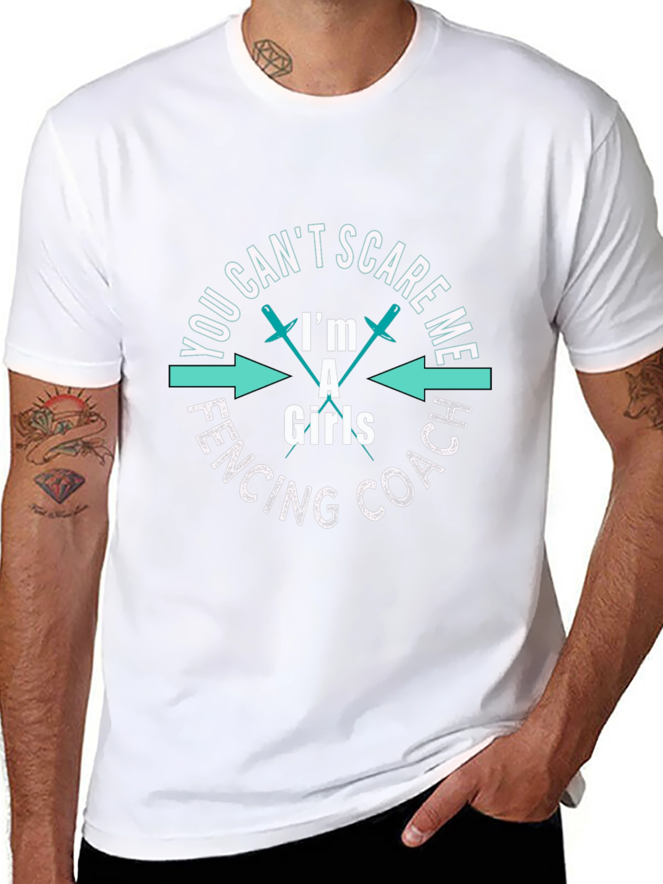 Funny Fencing Coach Girls T-Shirt