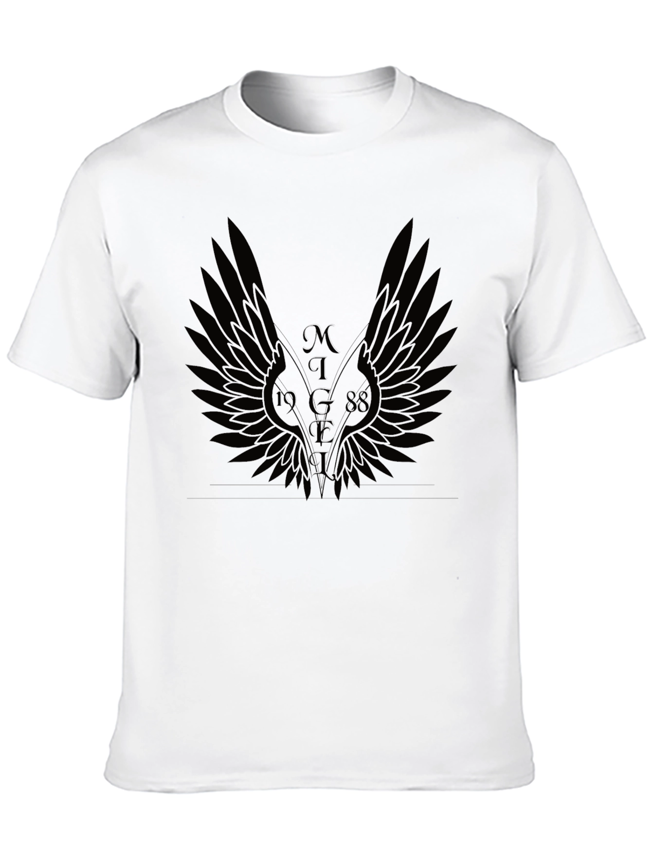 Angel Wings 1988 Black Graphic T-Shirt