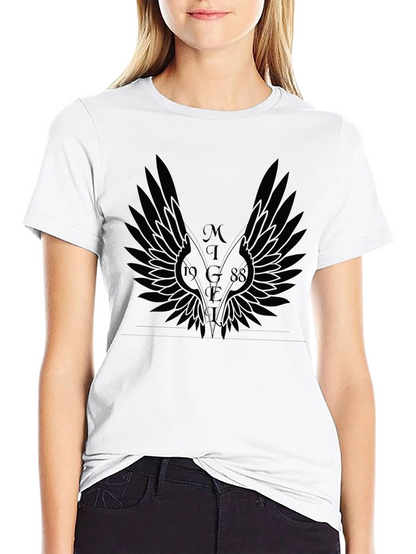 Angel Wings 1988 Black Graphic T-Shirt