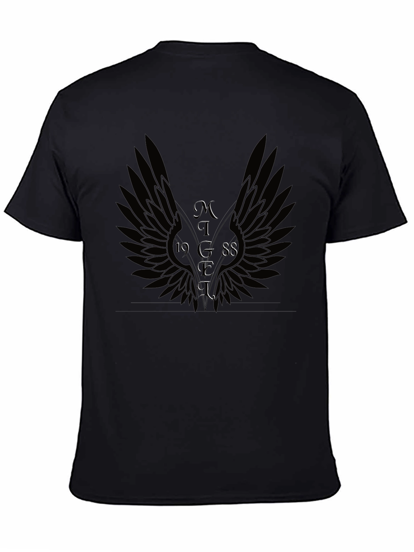 Angel Wings 1988 Black Graphic T-Shirt