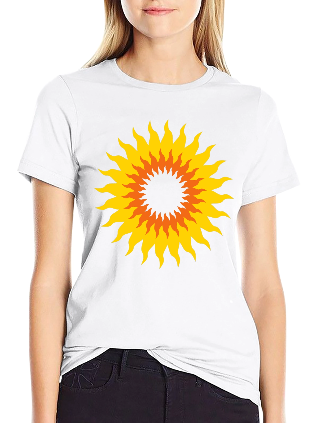 Sunburst Graphic Black T-Shirt