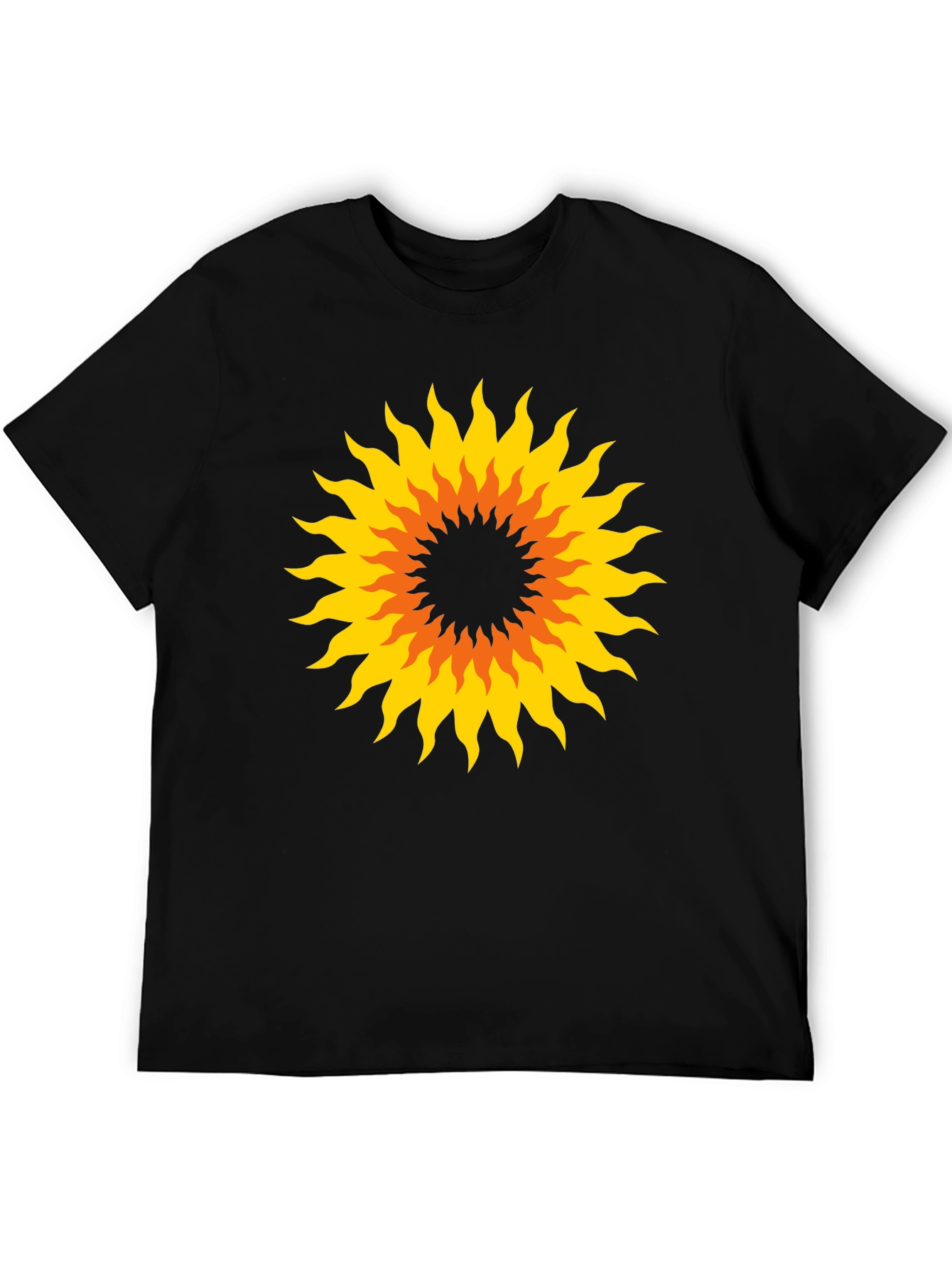 Sunburst Graphic Black T-Shirt