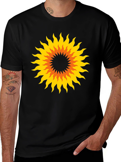 Sunburst Graphic Black T-Shirt