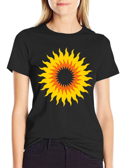 Sunburst Graphic Black T-Shirt