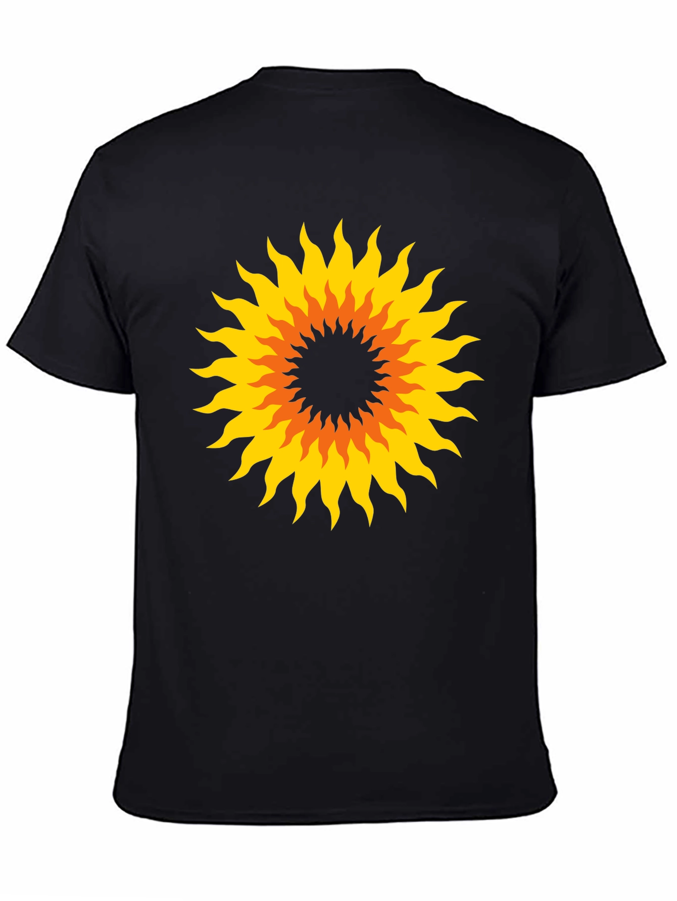 Sunburst Graphic Black T-Shirt