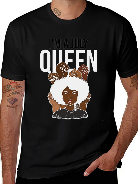 July Queen T-Shirt - Black Pride