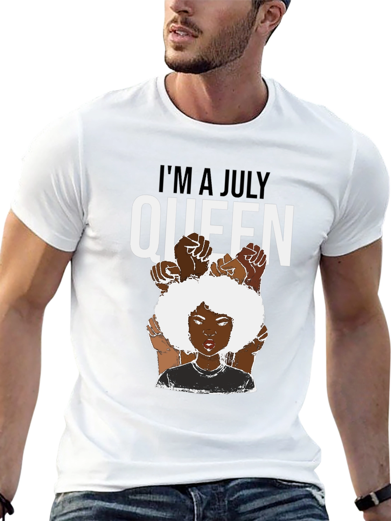 July Queen T-Shirt - Black Pride