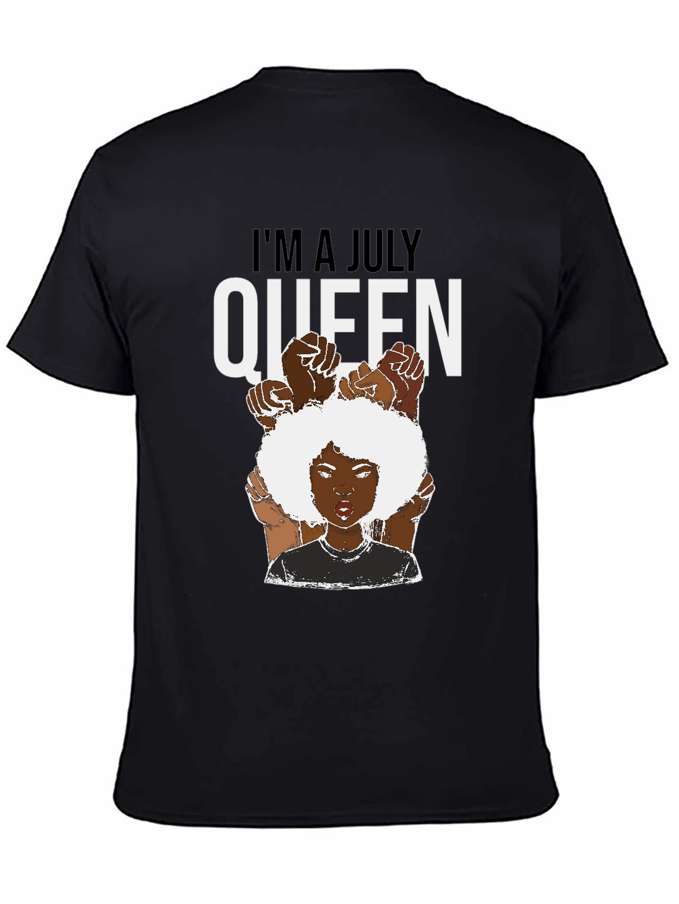 July Queen T-Shirt - Black Pride