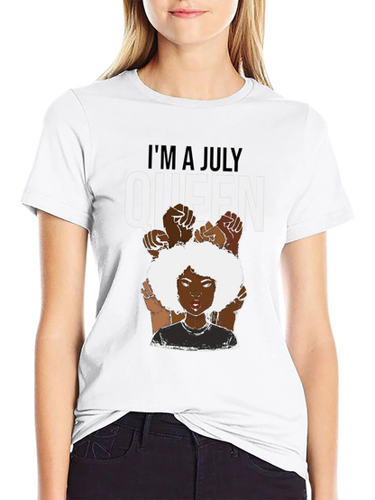 July Queen T-Shirt - Black Pride