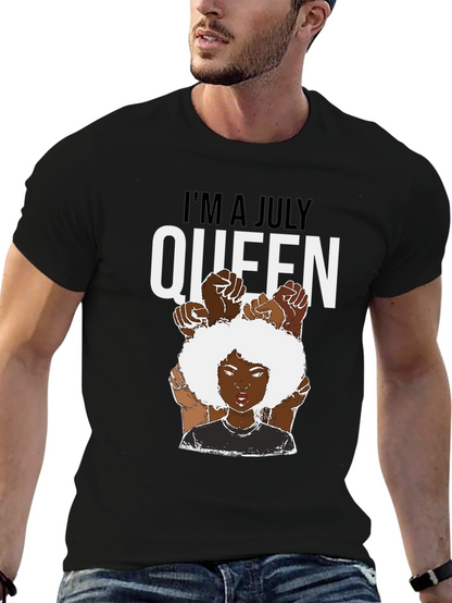 July Queen T-Shirt - Black Pride