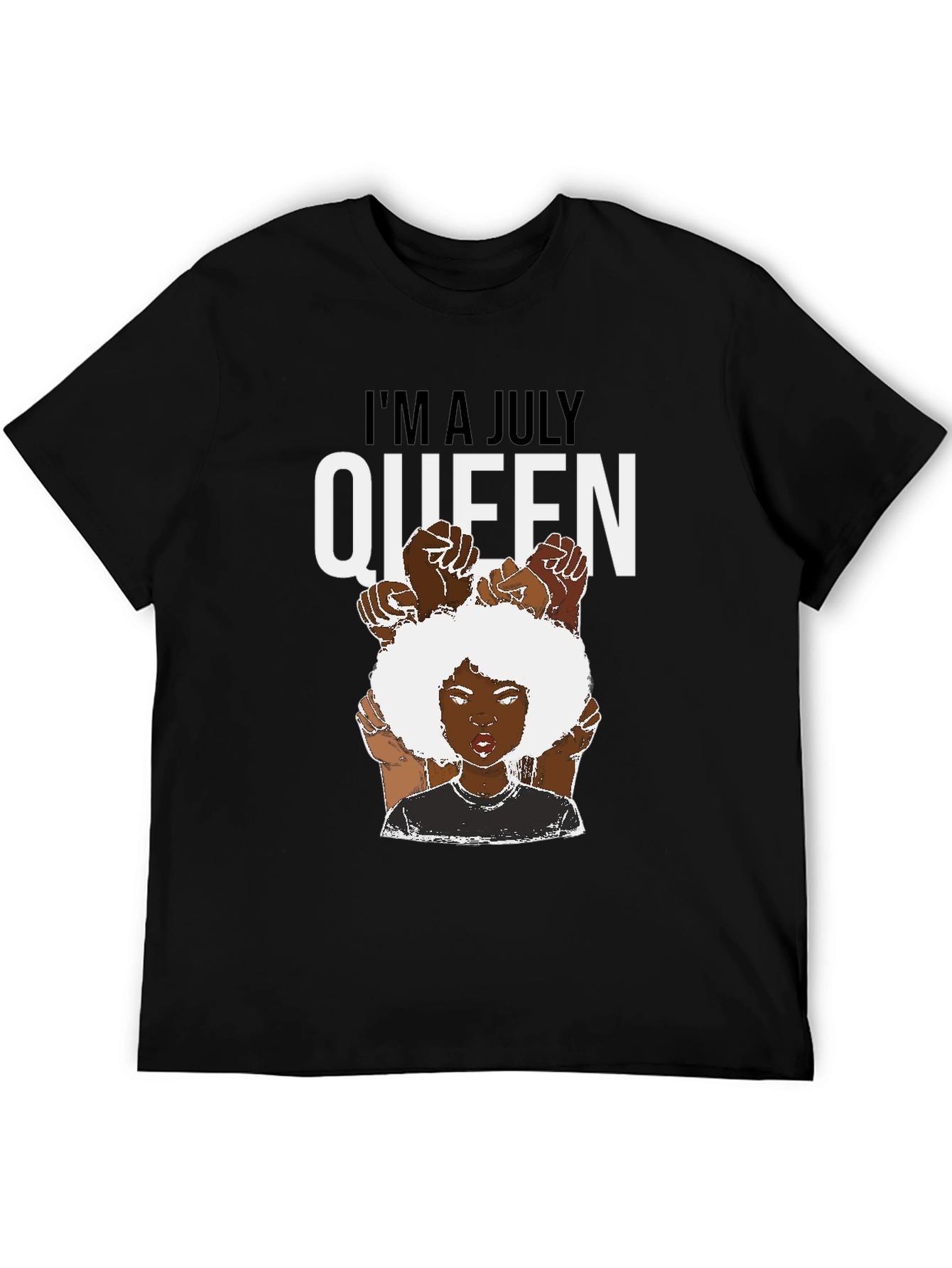July Queen T-Shirt - Black Pride