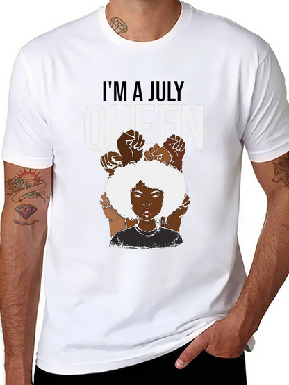 July Queen T-Shirt - Black Pride