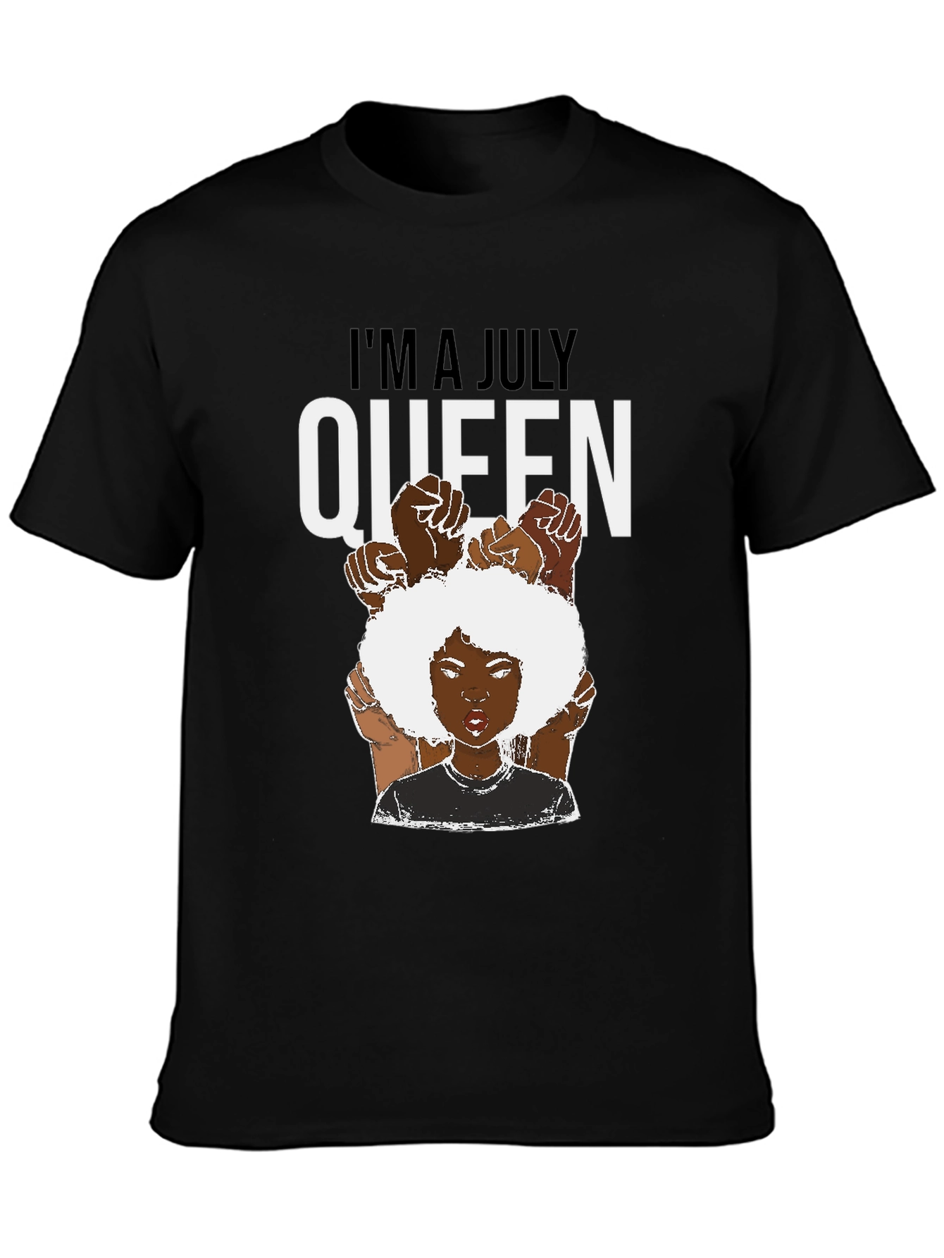 July Queen T-Shirt - Black Pride
