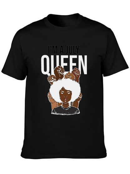 July Queen T-Shirt - Black Pride