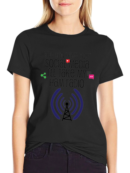 Ham Radio Social Media T-Shirt