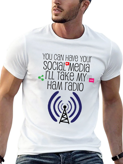 Ham Radio Social Media T-Shirt