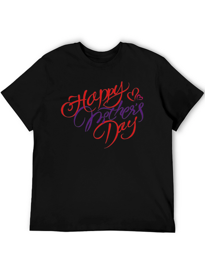 Happy Mothers Day Black T-Shirt