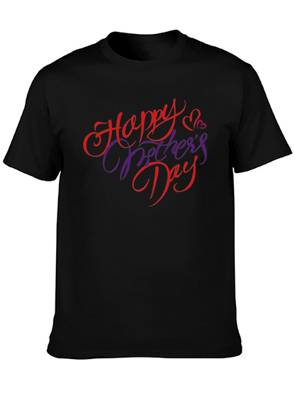 Happy Mothers Day Black T-Shirt