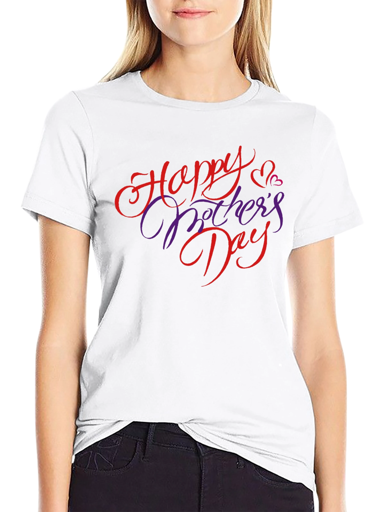 Happy Mothers Day Black T-Shirt