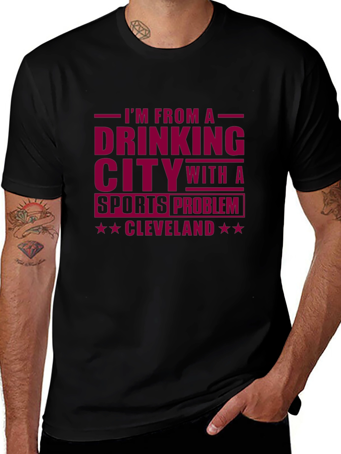 Cleveland Drinking City Sports Problem T-Shirt