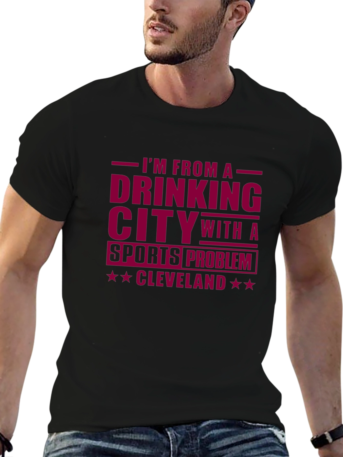Cleveland Drinking City Sports Problem T-Shirt