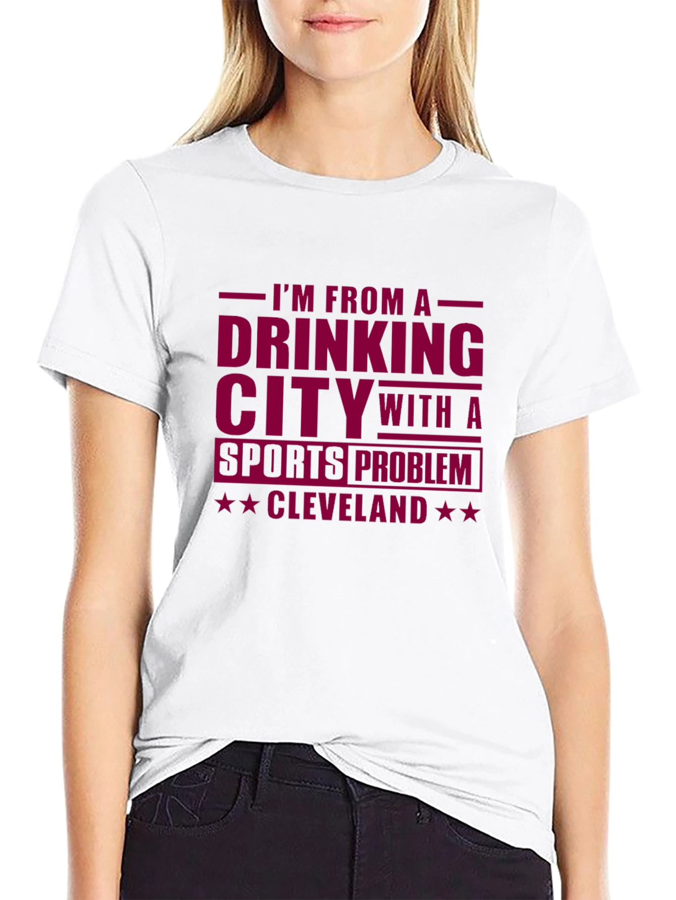Cleveland Drinking City Sports Problem T-Shirt