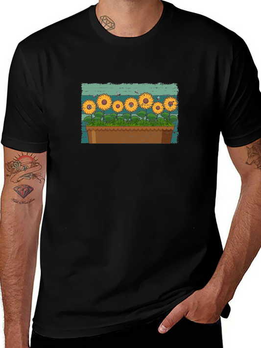 Sunflower Garden T-Shirt - Unique Graphic Tee