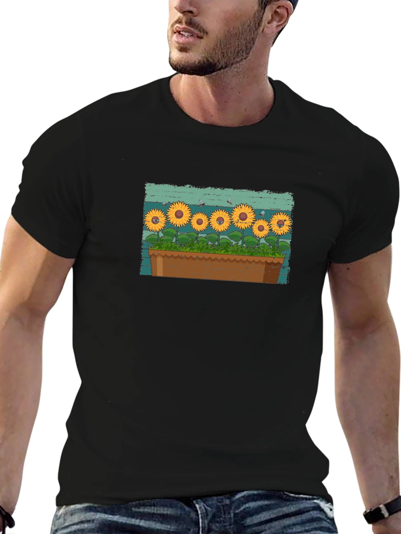 Sunflower Garden T-Shirt - Unique Graphic Tee