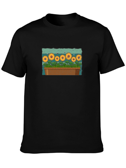Sunflower Garden T-Shirt - Unique Graphic Tee