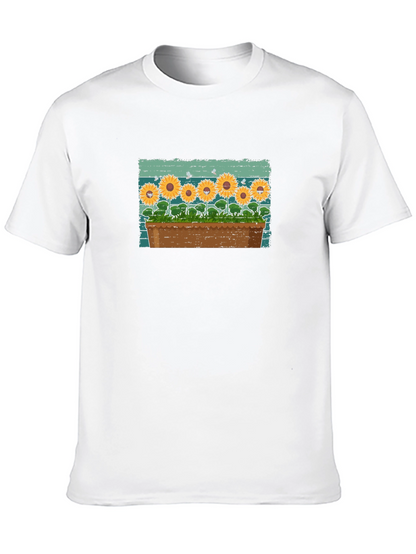 Sunflower Garden T-Shirt - Unique Graphic Tee