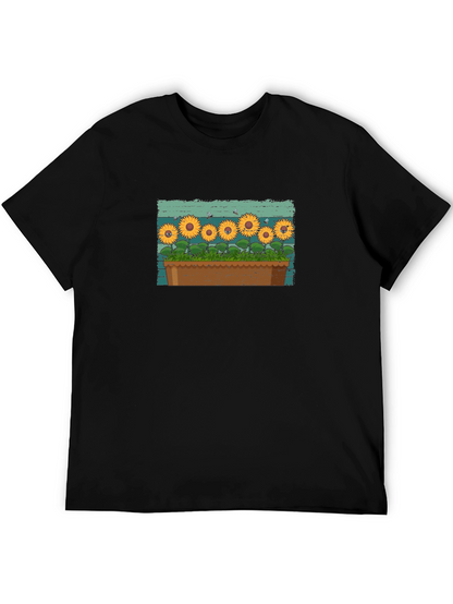 Sunflower Garden T-Shirt - Unique Graphic Tee