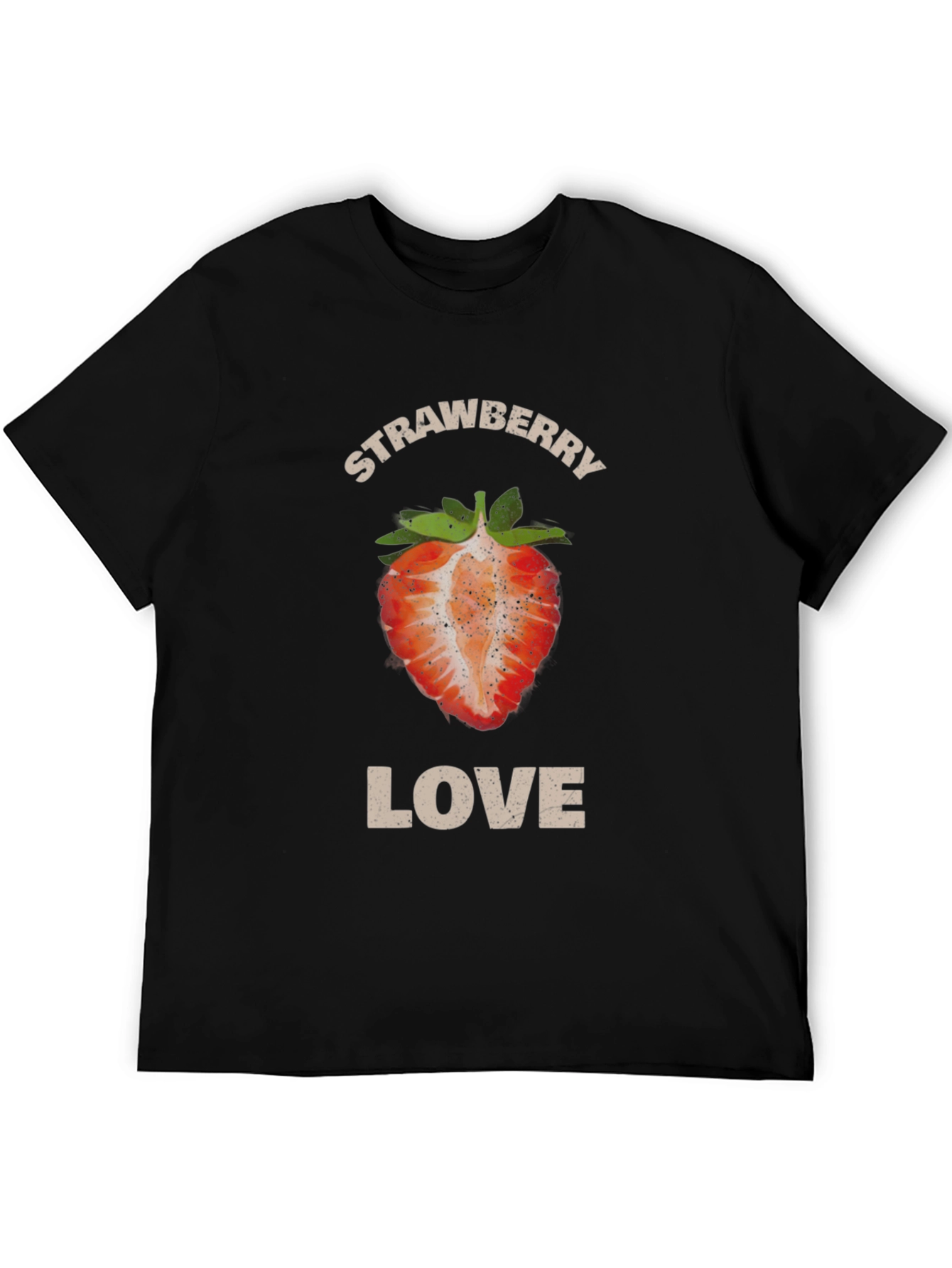 Strawberry Love Graphic T-Shirt - Stylish Fruit Tee