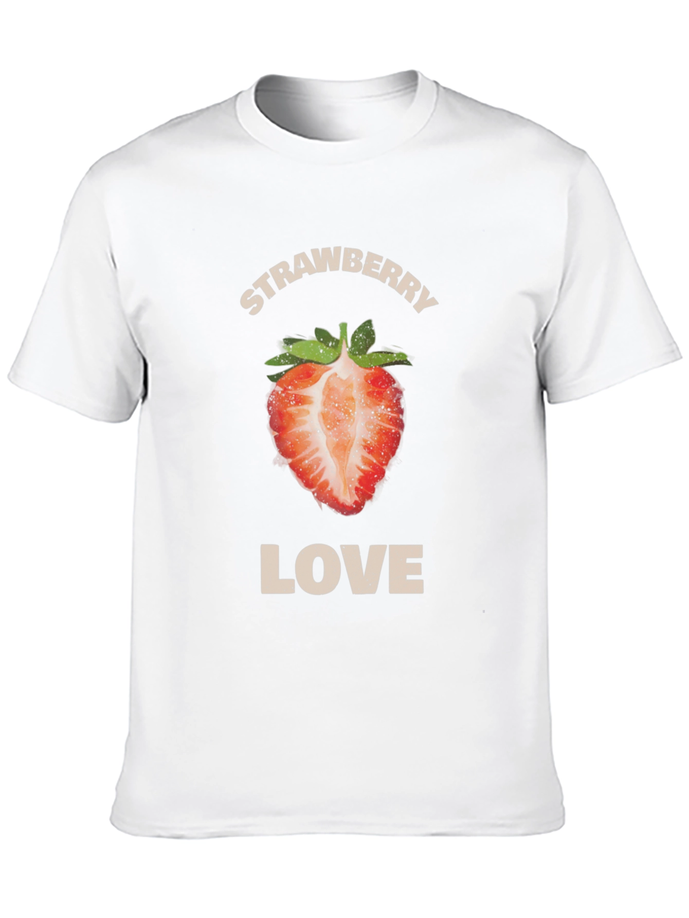Strawberry Love Graphic T-Shirt - Stylish Fruit Tee