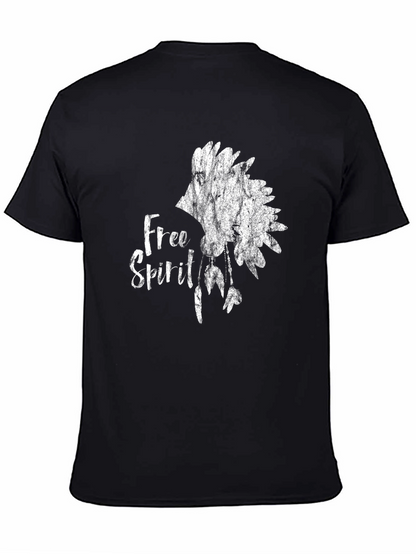 Free Spirit Graphic Tee - Stylish Black T-Shirt