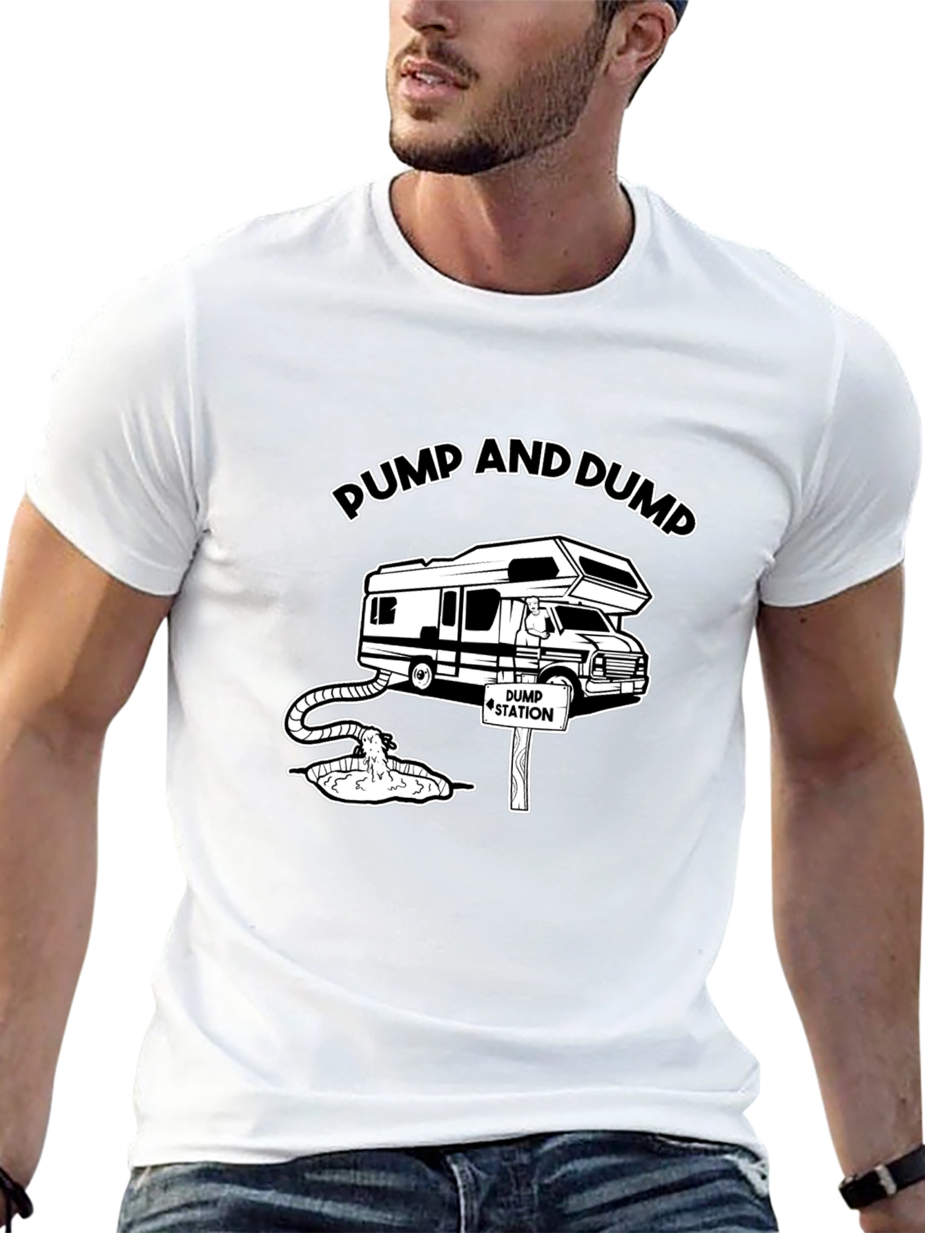 Pump and Dump RV Humor Graphic Tee