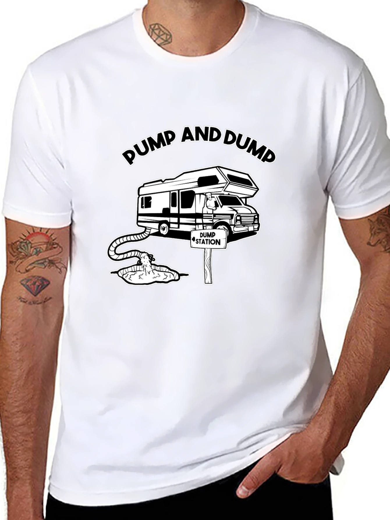 Pump and Dump RV Humor Graphic Tee