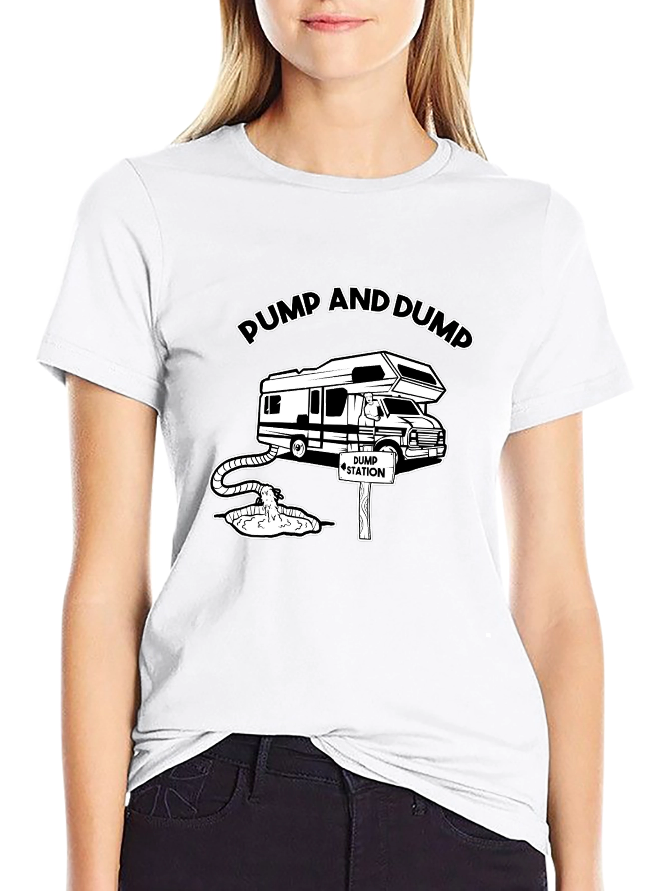 Pump and Dump RV Humor Graphic Tee