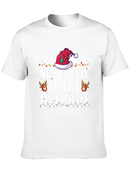 Most Likely to Pet the Reindeer Christmas Tee