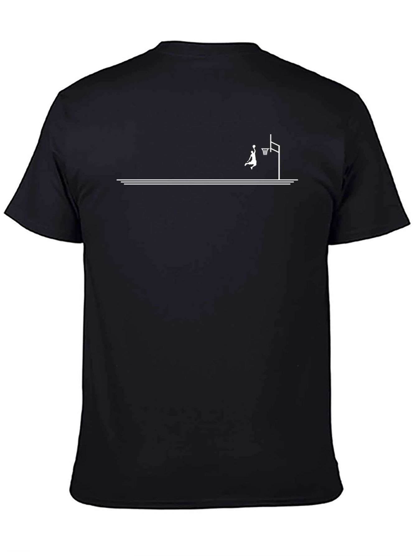 Slam Dunk Graphic Tee - Classic Black Cotton T-Shirt