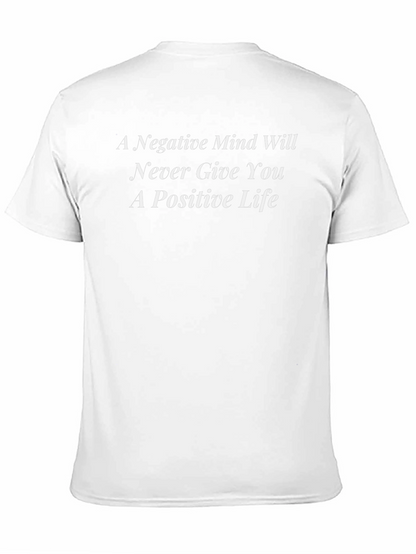 Inspirational Black T-Shirt: Positive Life Message