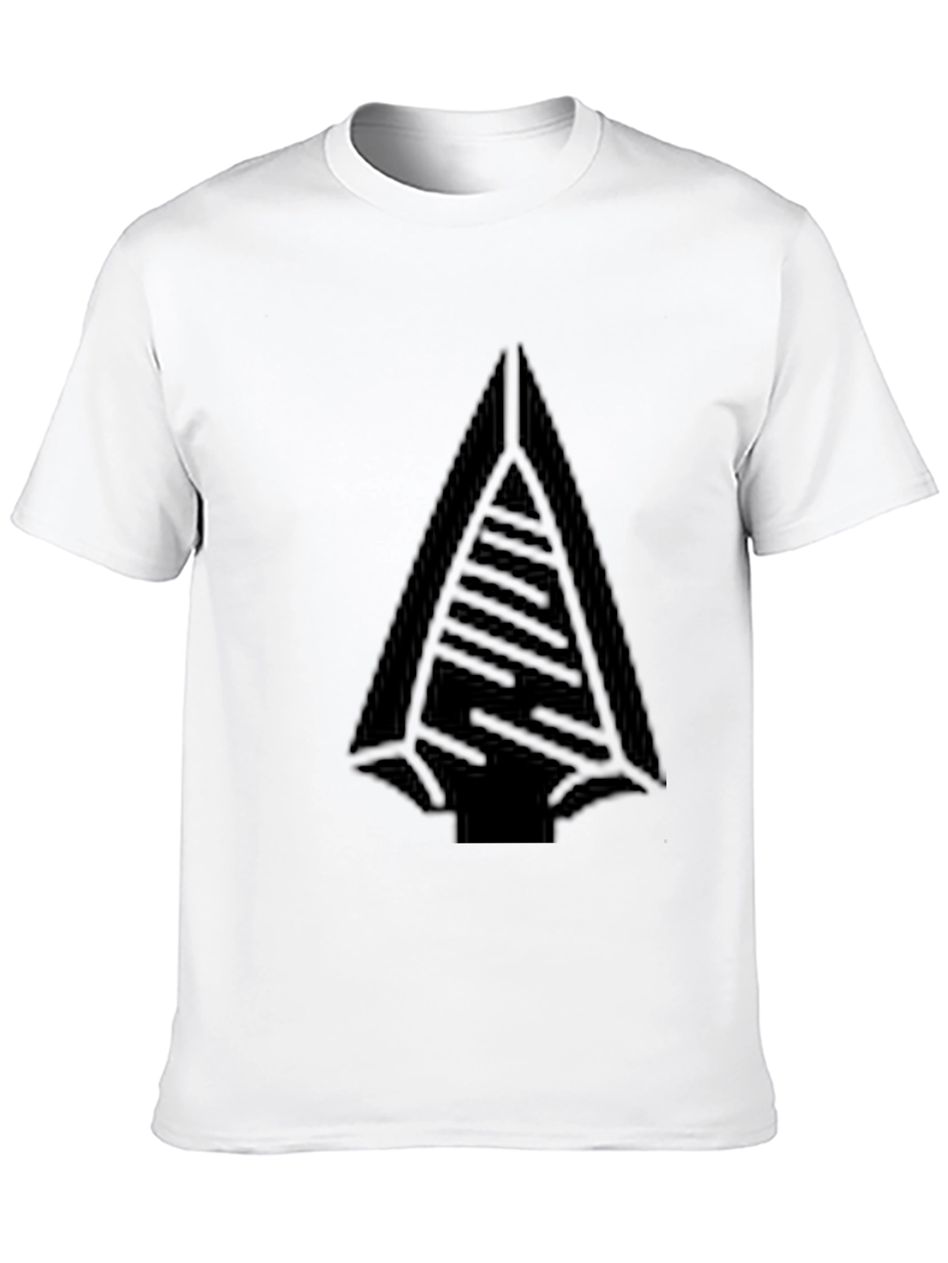 Mens Black Graphic Tee - Arrowhead Design