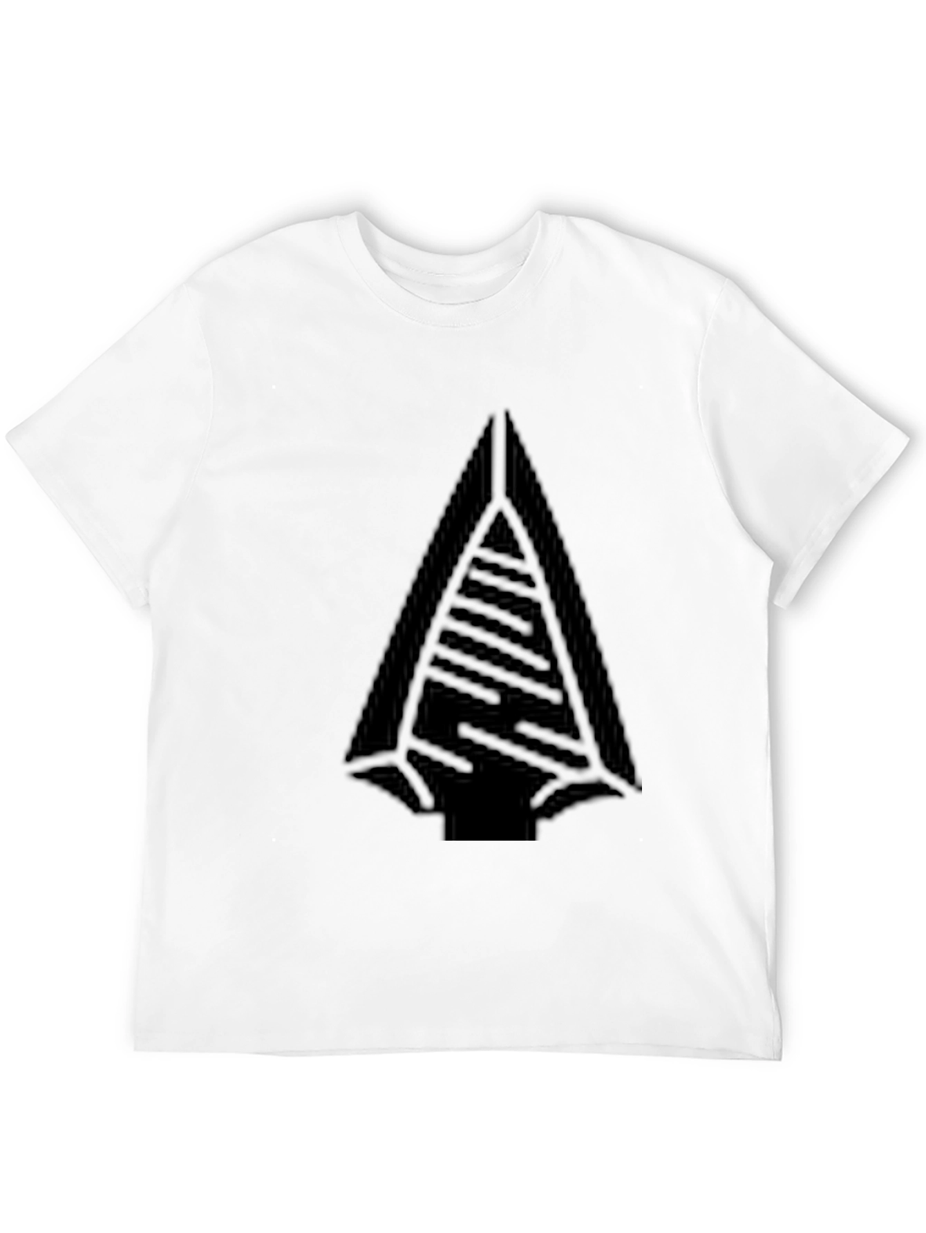 Mens Black Graphic Tee - Arrowhead Design