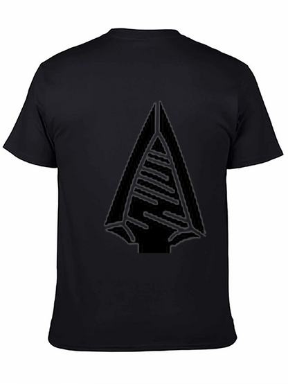 Mens Black Graphic Tee - Arrowhead Design