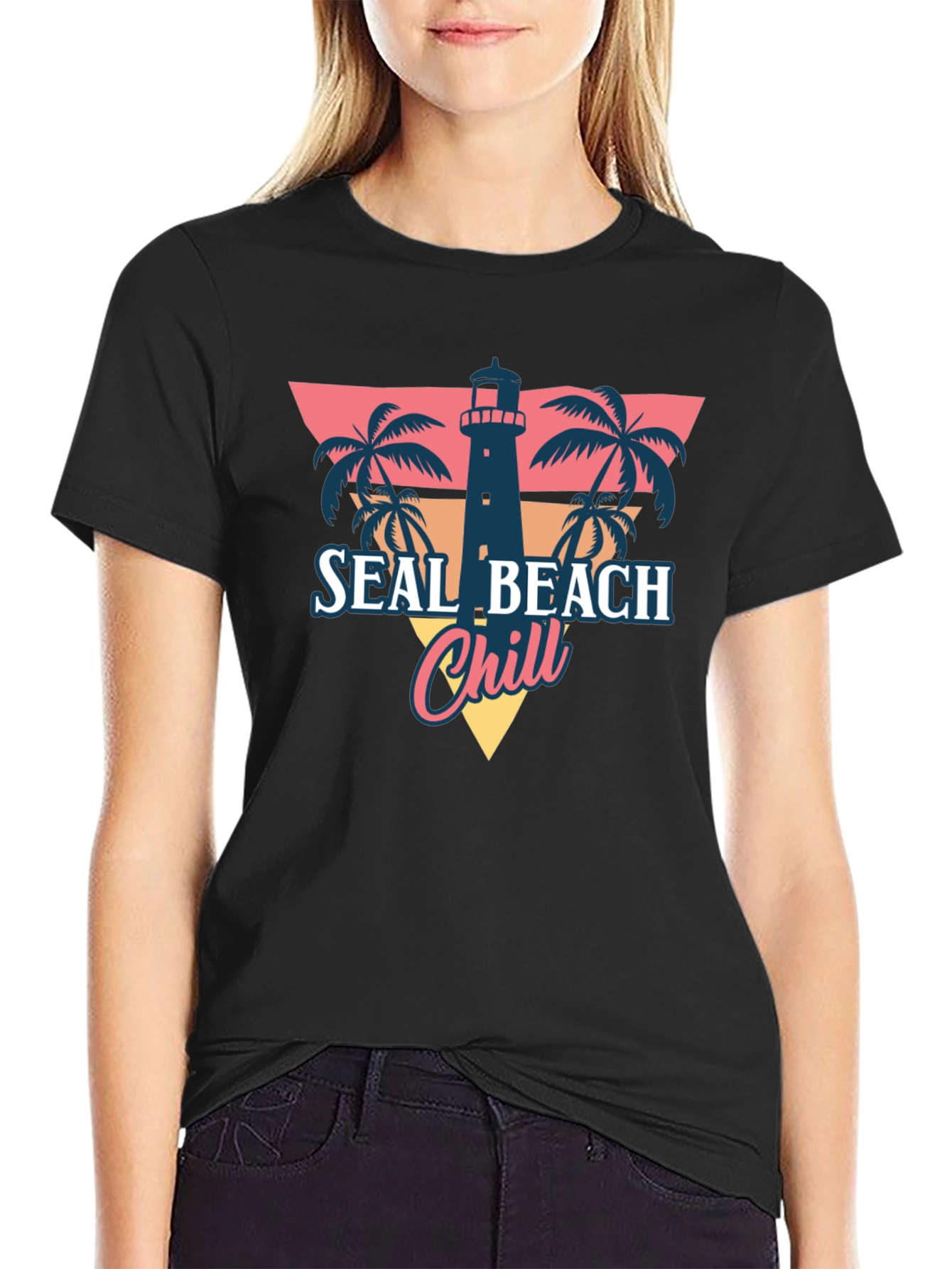 Seal Beach Chill T-Shirt - Retro Summer Vibes